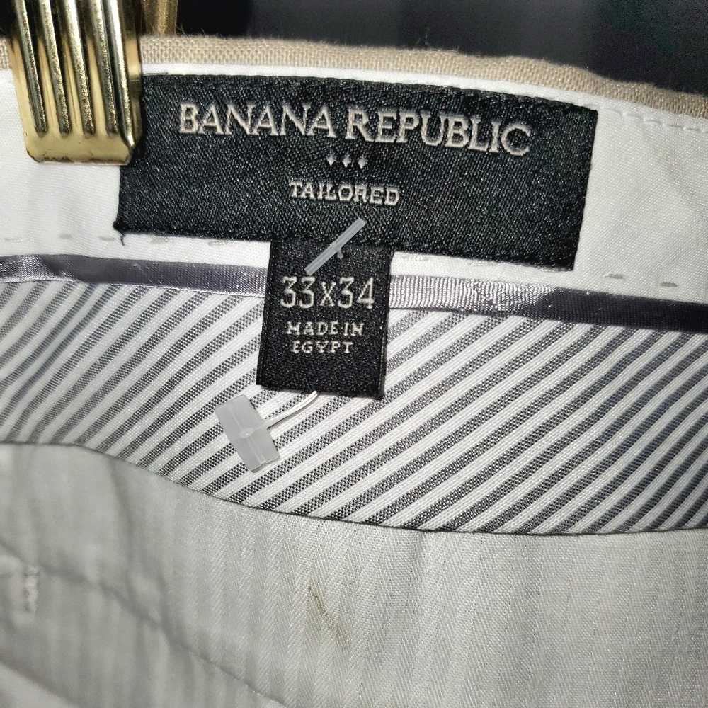 Banana Republic Tailored Linen Blend Trousers